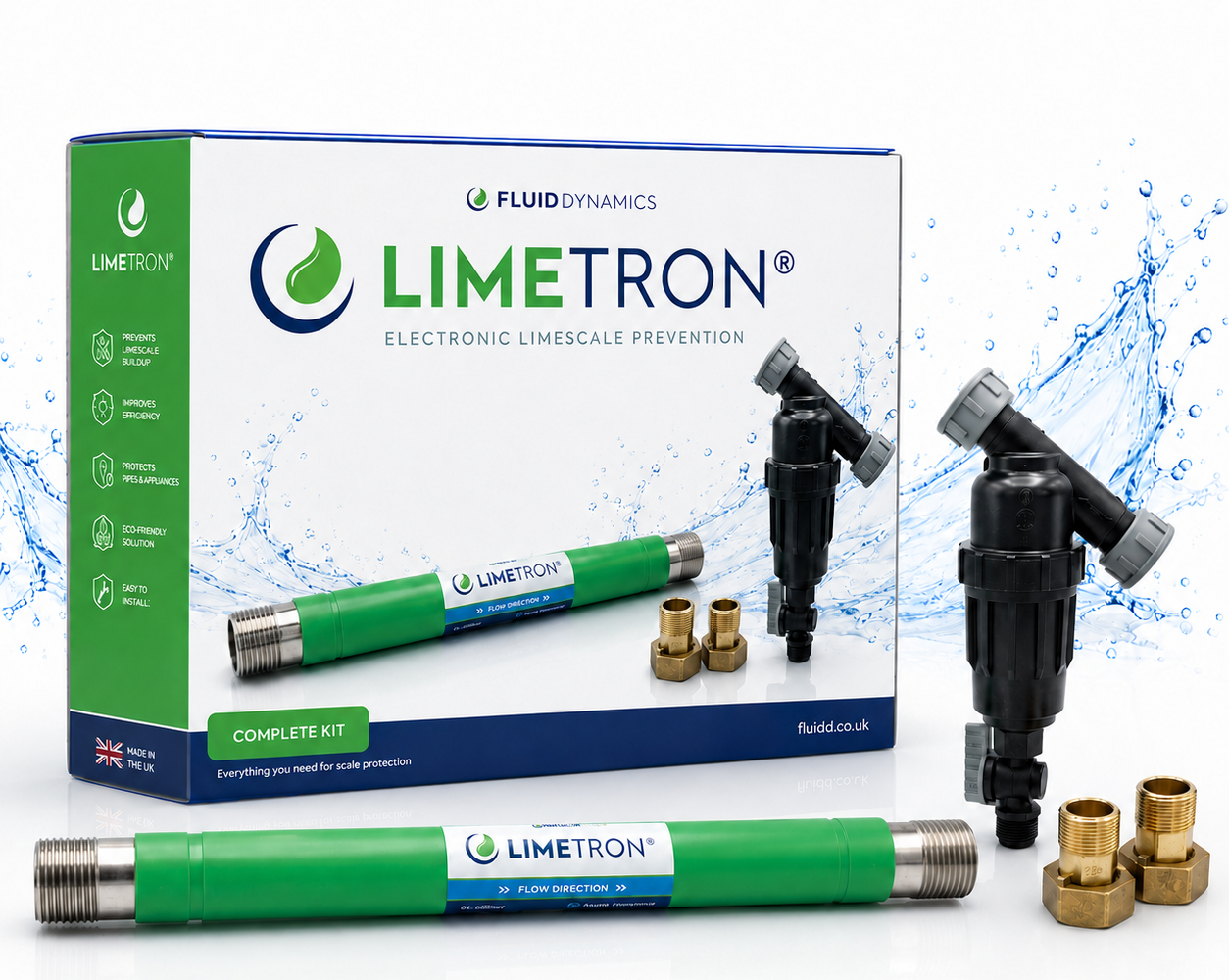 חבילת POWER FLOW - ליימטרון "1 + מסנן חול חלודה + אלחוזר כפול